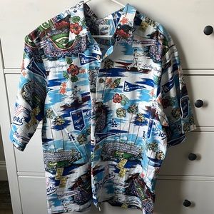 Reyn Spooner Men’s Los Angeles Dodgers Hawaiian Button-Down